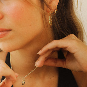 Dancing Hammered Hoops (30 mm)